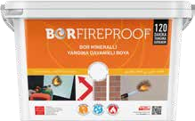 BORFIREPROOF fire-resistant paint container