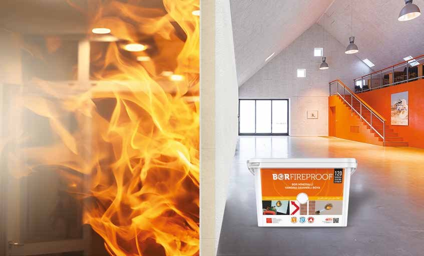 BORFIREPROOF concept with fire and interior application